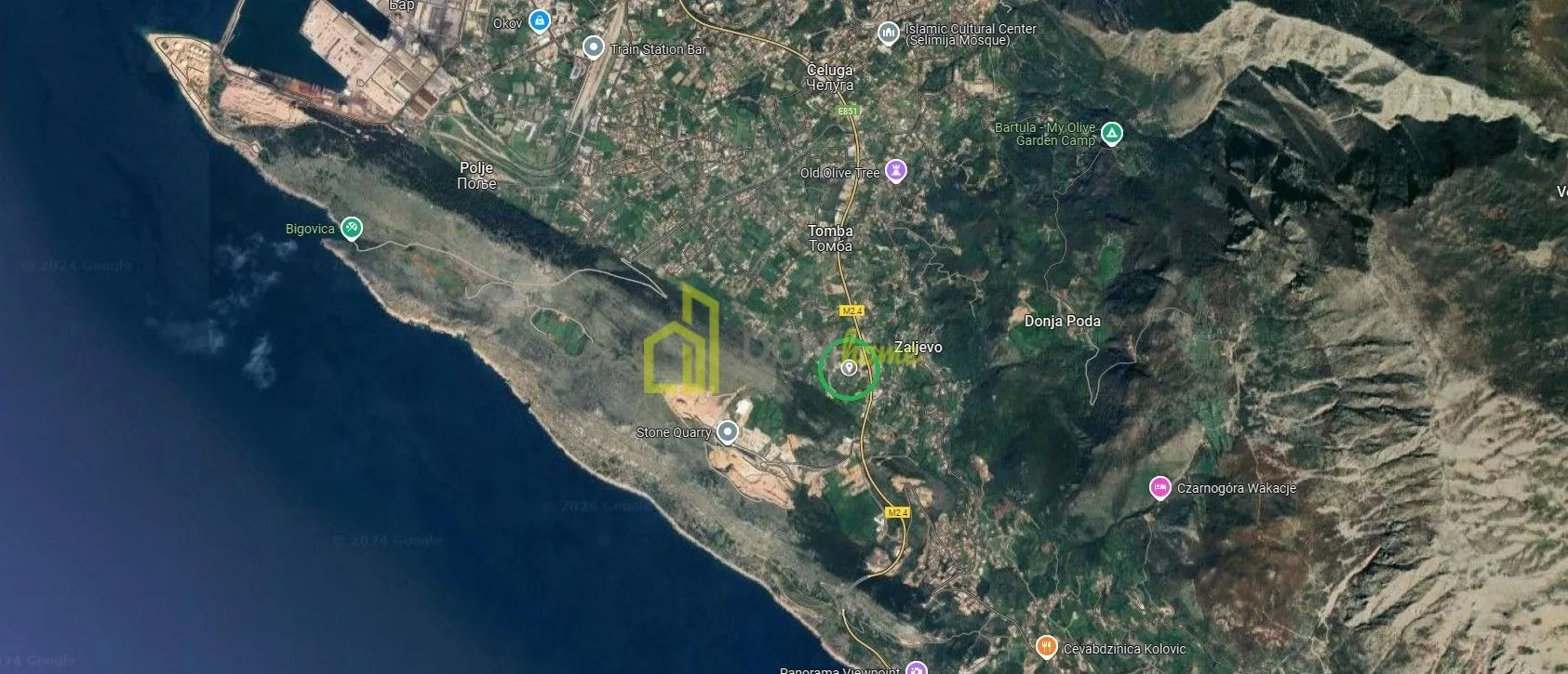 Prodaja, plac, 600m², Zaljevo, Bar