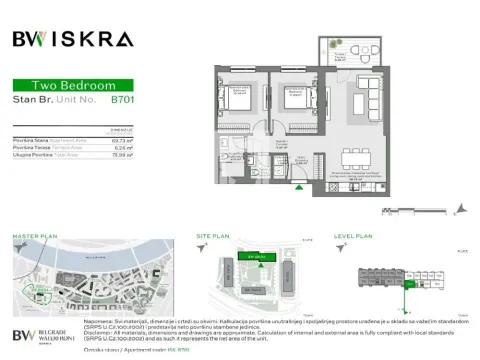 Prodaja, trosoban stan, 77m², Savski Venac, Beograd - image 2