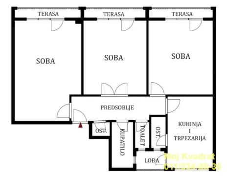 Sale, three bedroom apartment, 98m², Palilulska Pijaca, Palilula Sve Podlokacije - image 20