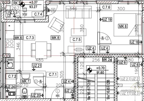 Prodaja, dvosoban stan, 46m², Novi Banovci, Stara Pazova - image 4
