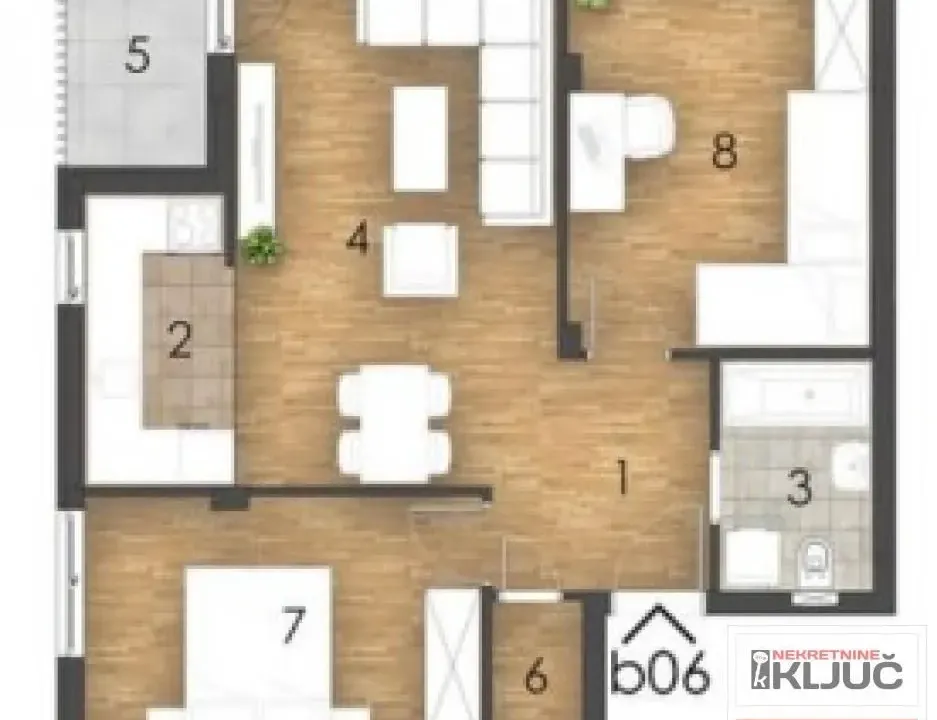 Sale, three bedroom apartment, 65m², Bulevar patrijarha Pavla, Novi Sad Sve Podlokacije