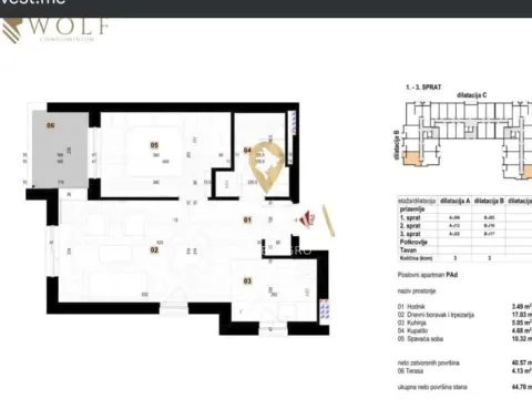 Prodaja, jednosoban stan, 45m², Centar, Kolašin - image 4