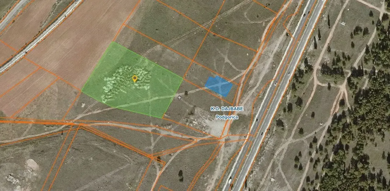 Prodaja, plac, 9804m², Dajbabe, Podgorica