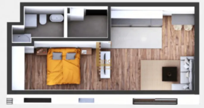 Prodaja, jednosoban stan, 46m², Momišići, Podgorica