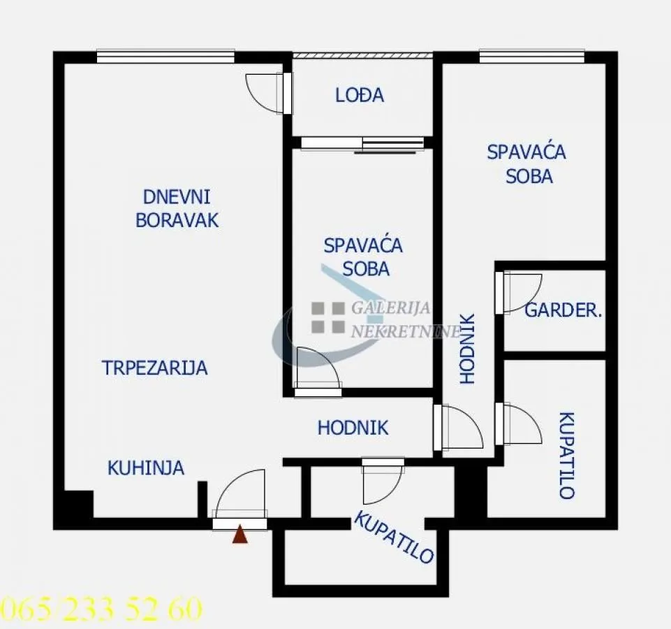 Sale, three bedroom apartment, 69m², Novi Beograd Blok 65, Novi Beograd Sve Podlokacije