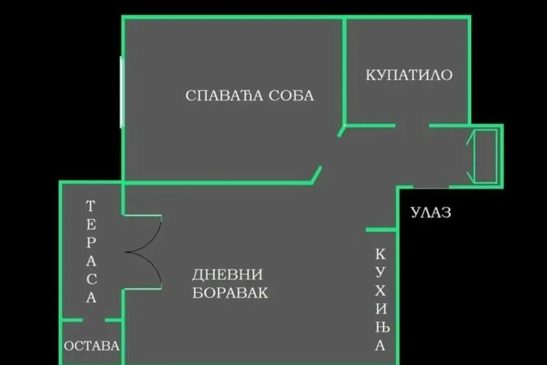 Prodaja, dvosoban stan, 54m², Centar, Novi Sad