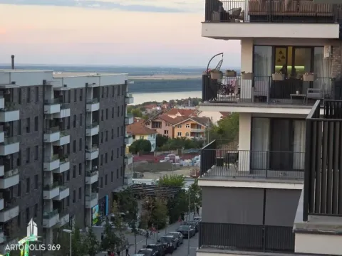 View from the terrace towards the neighborhood and the river in the distance. - image 3