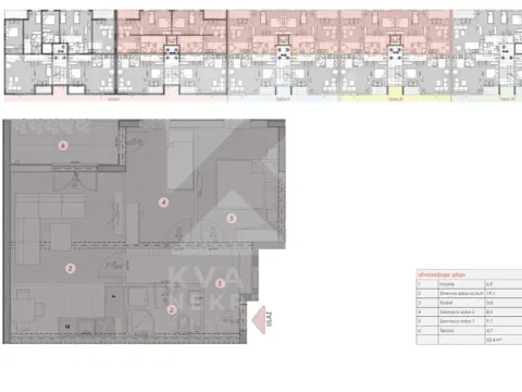 Prodaja, dvosoban stan, 50m², Zabjelo, Podgorica - image 7