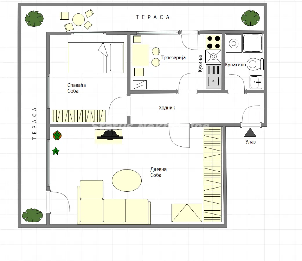 Prodaja, dvosoban stan, 59m², Banatić, Novi Sad Sve Podlokacije