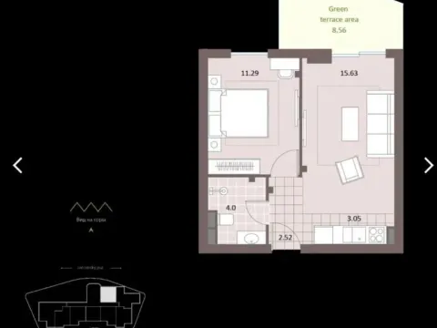 Sale, one bedroom apartment, 45m², Bečići, Budva - image 5