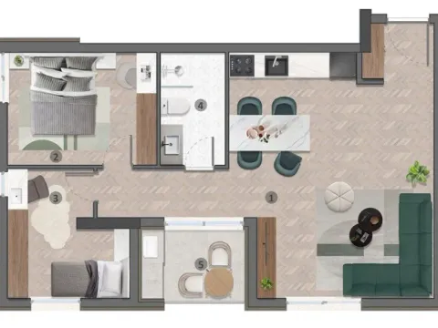 Prodaja, jednosoban stan, 46m², Ulcinj, Crna Gora - image 4