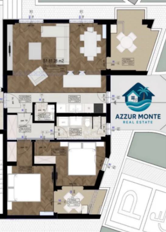Sale, apartment, 81m², Bjeliši, Bar