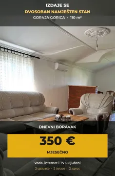 Prostrani dnevni boravak sa garniturom za sedenje i trpezarijskim delom. - image 4