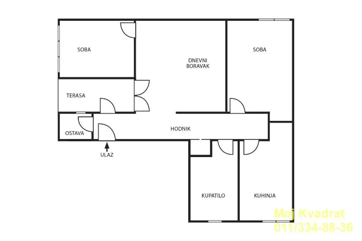 Prodaja, trosoban stan, 82m², Kalenić Pijaca, Vračar Sve Podlokacije