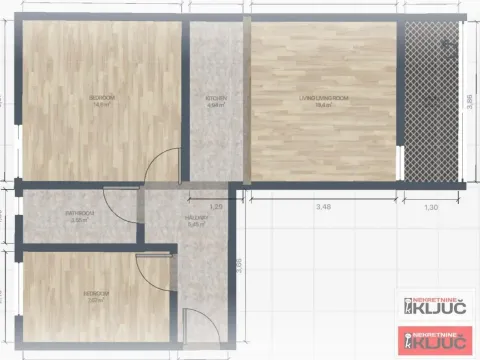 Prodaja, dvosoban stan, 51m², Detelinara, Novi Sad Sve Podlokacije - image 14