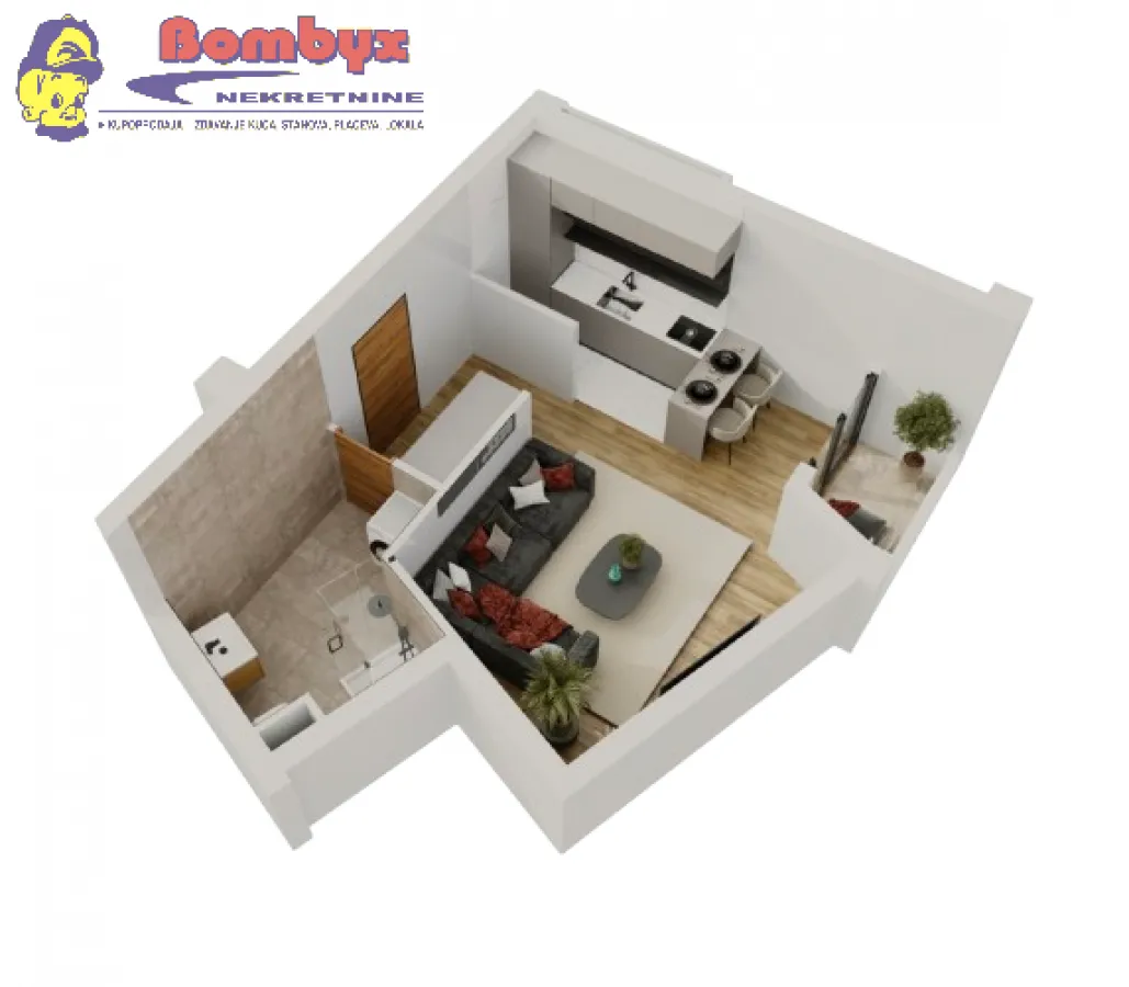 Prodaja, jednosoban stan, 33m², Salajka, Novi Sad Sve Podlokacije