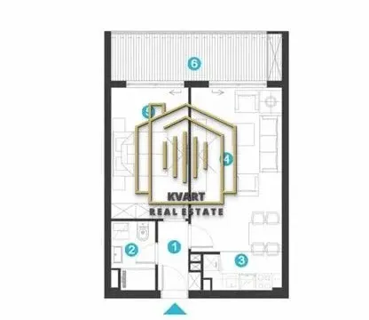 Prodaja, jednosoban stan, 52m², Zagorič, Podgorica - image 3