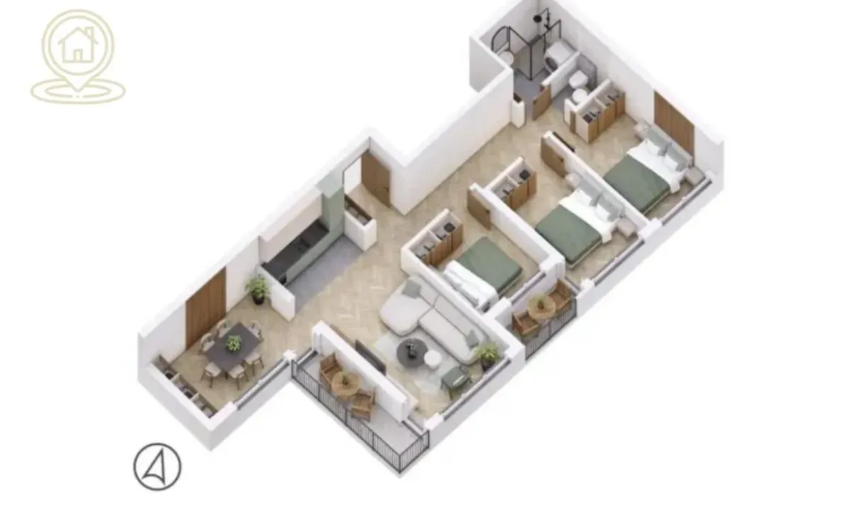 Prodaja, četvorosoban stan, 80m², Petrovaradin, Novi Sad