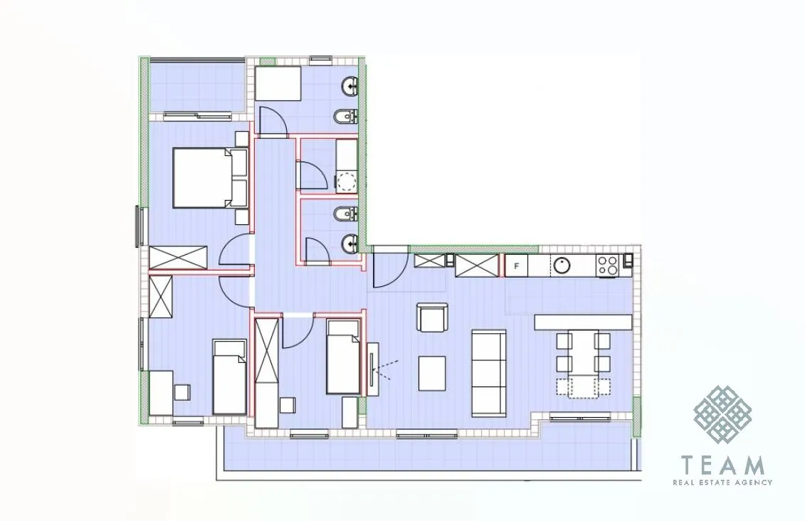 Prodaja, trosoban stan, 88m², Bijela, Herceg Novi