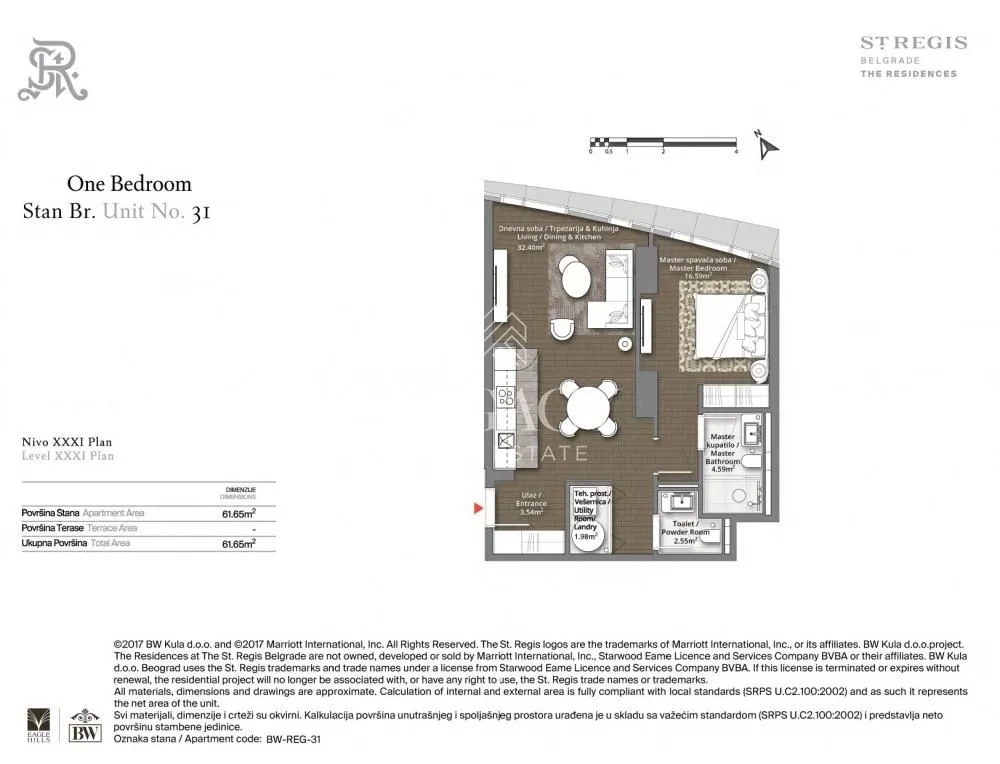 Prodaja, dvosoban stan, 60m², Savski Venac, Beograd