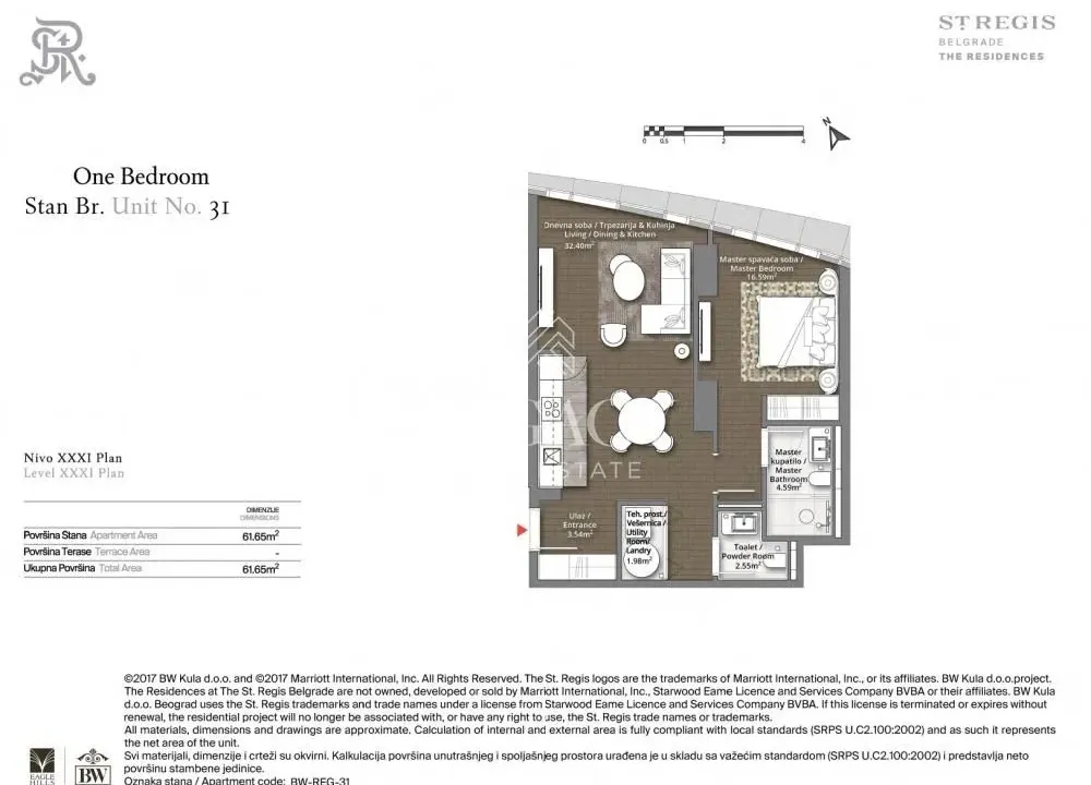 Prodaja, dvosoban stan, 60m², Savski Venac, Beograd