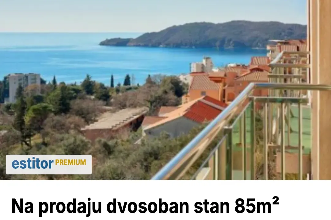 Prodaja, dvosoban stan, 85m², Budva, Crna Gora