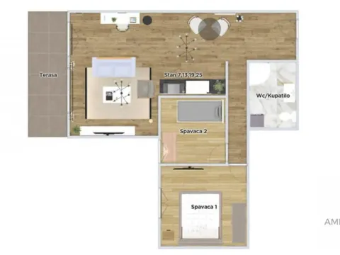 Prodaja, dvosoban stan, 57m², Centar, Stara Pazova - image 3