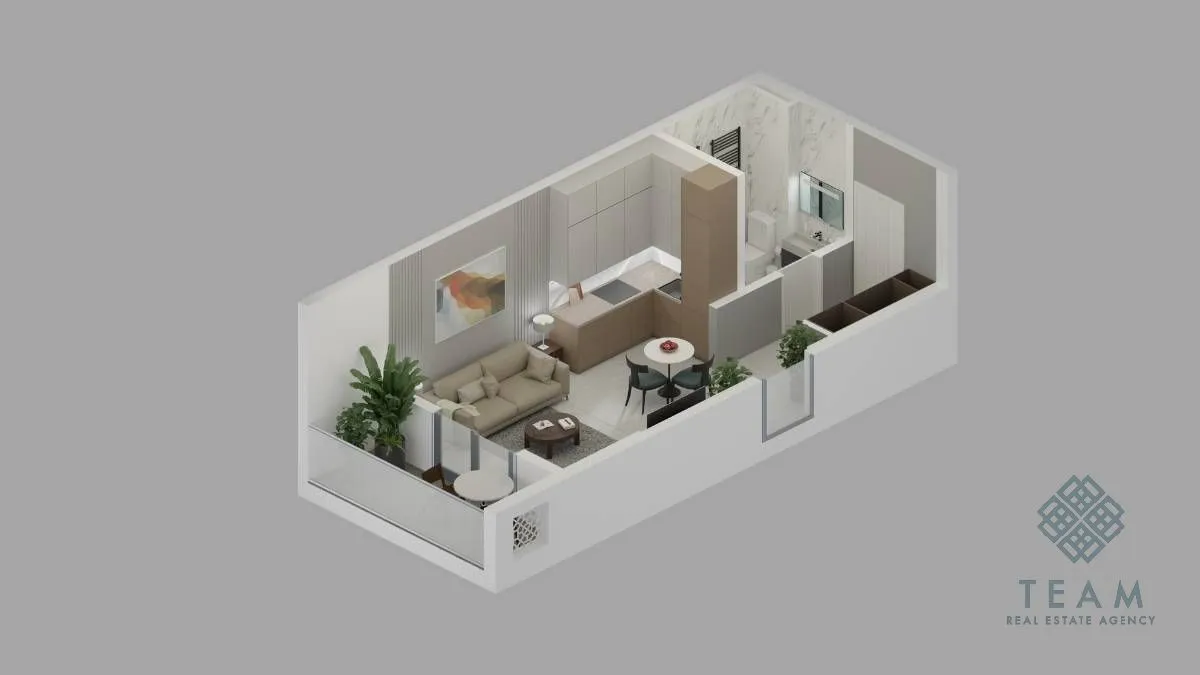Sale, studio apartment, 36m², Bjeliši, Bar