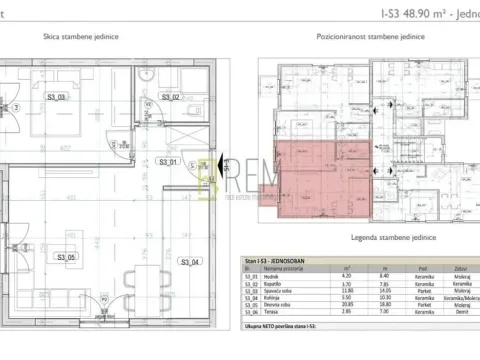 Prodaja, jednosoban stan, 48m², Tološi, Podgorica - image 3