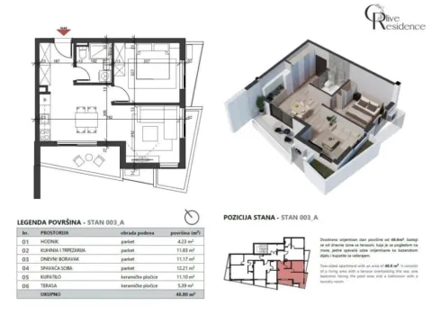 Prodaja, jednosoban stan, 45m², Petrovac, Budva - image 7