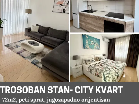 Prodaja, trosoban stan, 72m², City Kvart, Podgorica - image 1