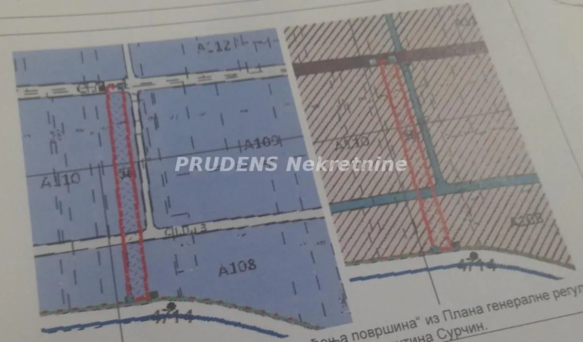 Prodaja, plac, 112m², Dobanovci, Surčin