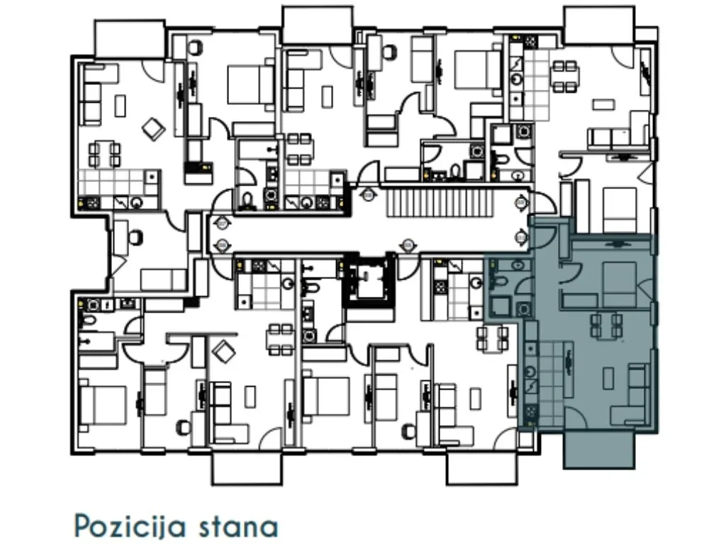 Prodaja, dvosoban stan, 50m², Altina, Beograd
