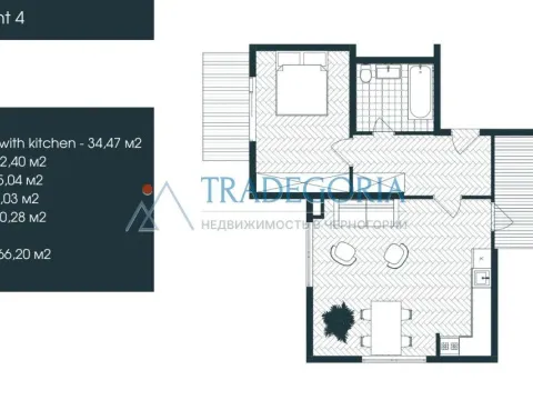 Prodaja, dvosoban stan, 66m², Tivat, Crna Gora - image 7