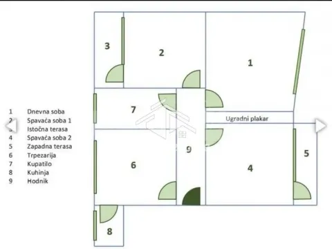 Rent, three bedroom apartment, 80m², Vračar Hram, Vračar Sve Podlokacije - image 12