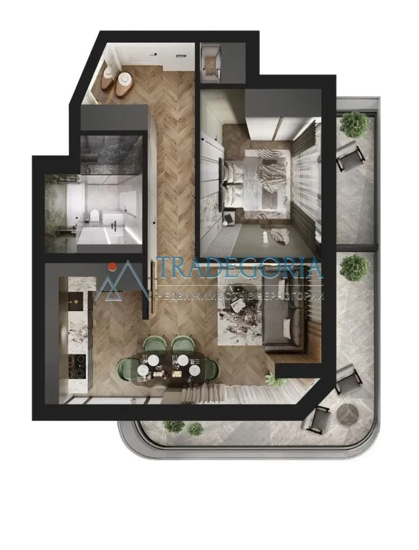 Prodaja, dvosoban stan, 76m², Bar, Crna Gora