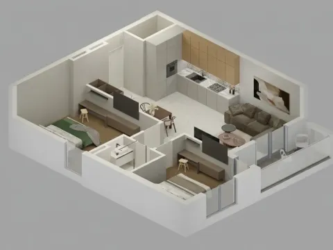 Prodaja, dvosoban stan, 72m², Bjeliši, Bar - image 16