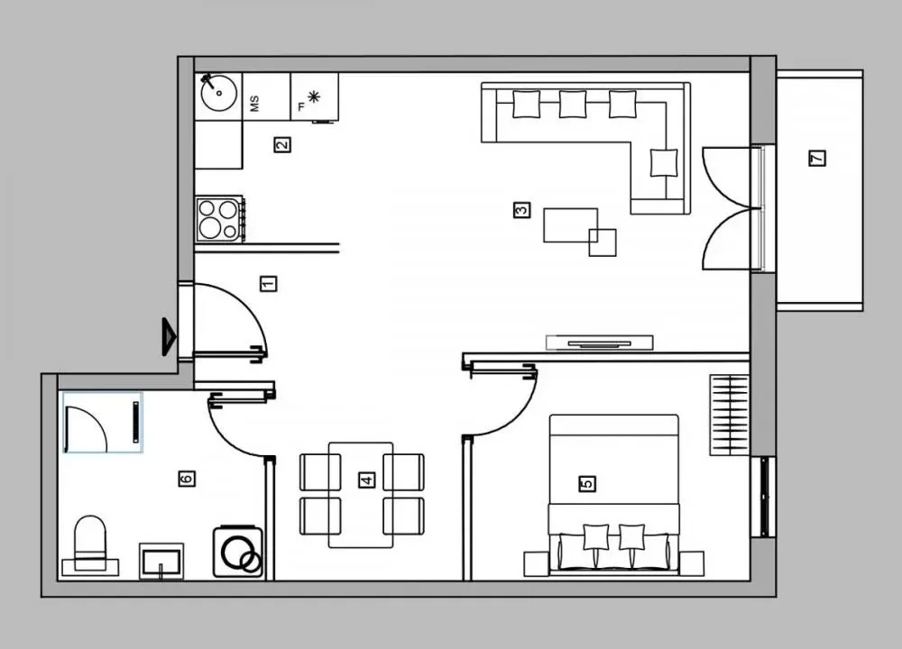 Prodaja, dvosoban stan, 49m², Zvezdara Sve Podlokacije, Beograd
