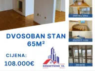 Prodaja, dvosoban stan, 65m², Stari Aerodrom, Podgorica - image 1