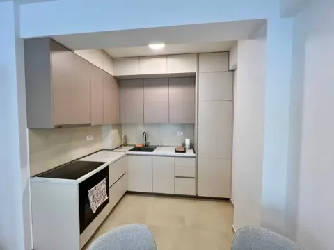 Modern kitchen with built-in cabinetry and appliances. - image 4