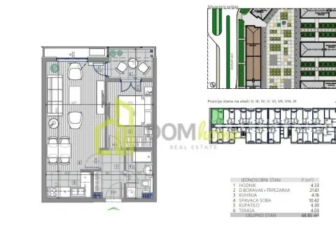 Sale, one bedroom apartment, 49m², Central Point, Podgorica - image 2