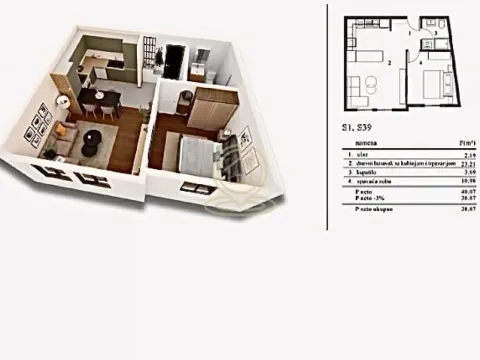 Prodaja, jednosoban stan, 38m², Pantelej, Niš - image 4