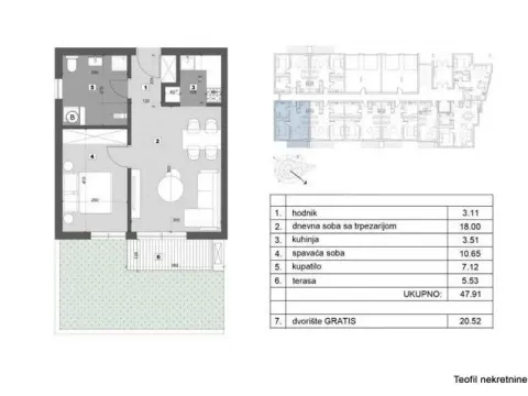 Prodaja, jednosoban stan, 48m², Stari Banovci, Stara Pazova - image 16