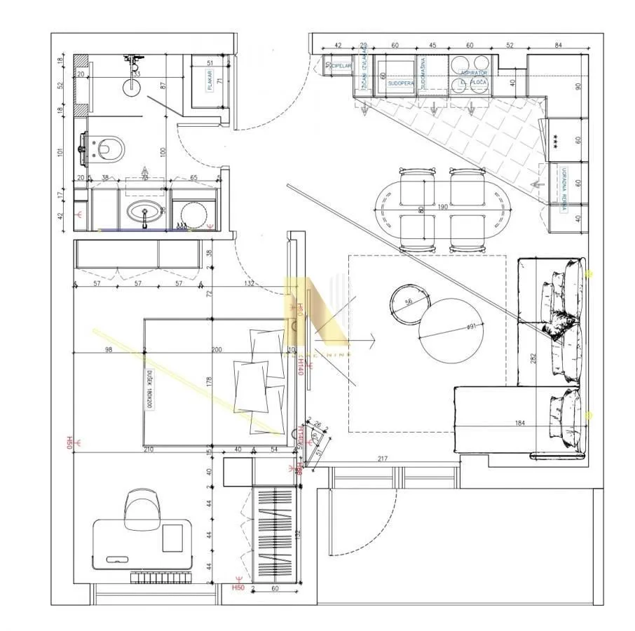 Izdavanje, dvosoban stan, 49m², Bulevar Evrope, Novi Sad Sve Podlokacije