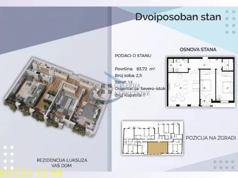 Stan in Zvezdara Sve Podlokacije
