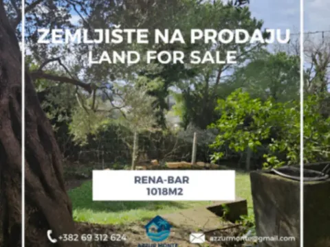 Prodaja, plac, 1018m², Bar, Crna Gora - image 1