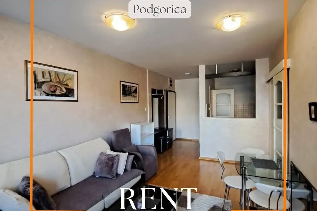 Izdavanje, jednosoban stan, 43m², Preko Morače, Podgorica