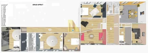 Floor plan showing the room layout and furniture. - image 12