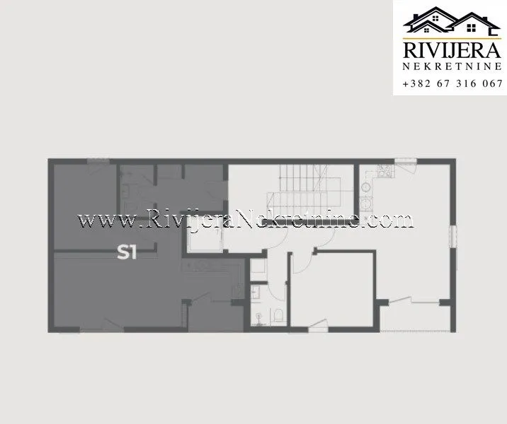 Sale, one bedroom apartment, 51m², Tivat, Crna Gora