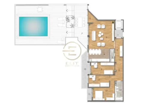 Sale, four bedroom apartment, 240m², Adamovićevo Naselje, Novi Sad Sve Podlokacije - image 20